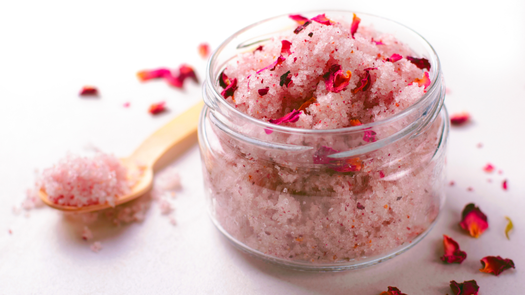 Gommage rose pour une nuit précieuse 